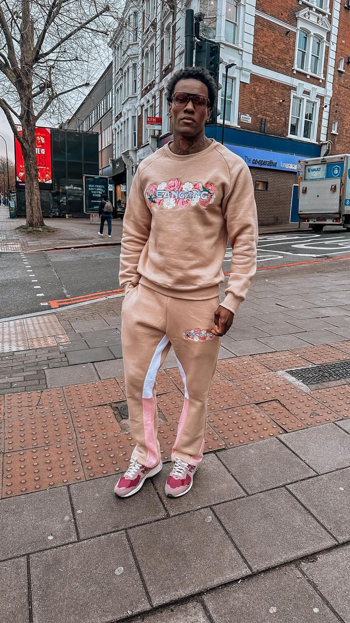 Floral Lean flaired joggers set