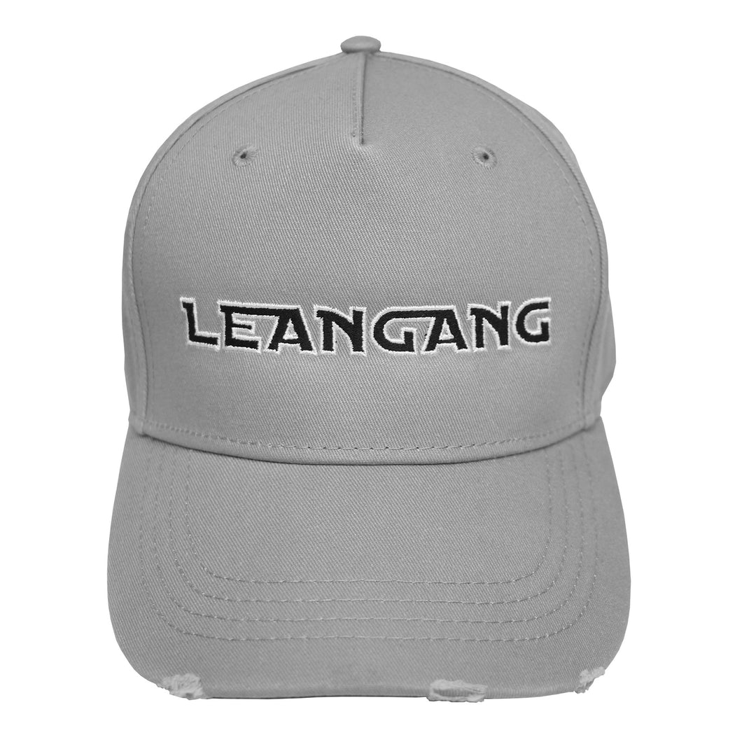 Distressed Lean Gang Cap Grey