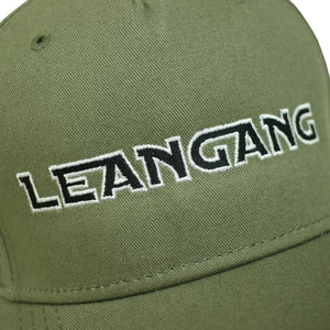 Distressed Lean Gang Cap Khaki Green